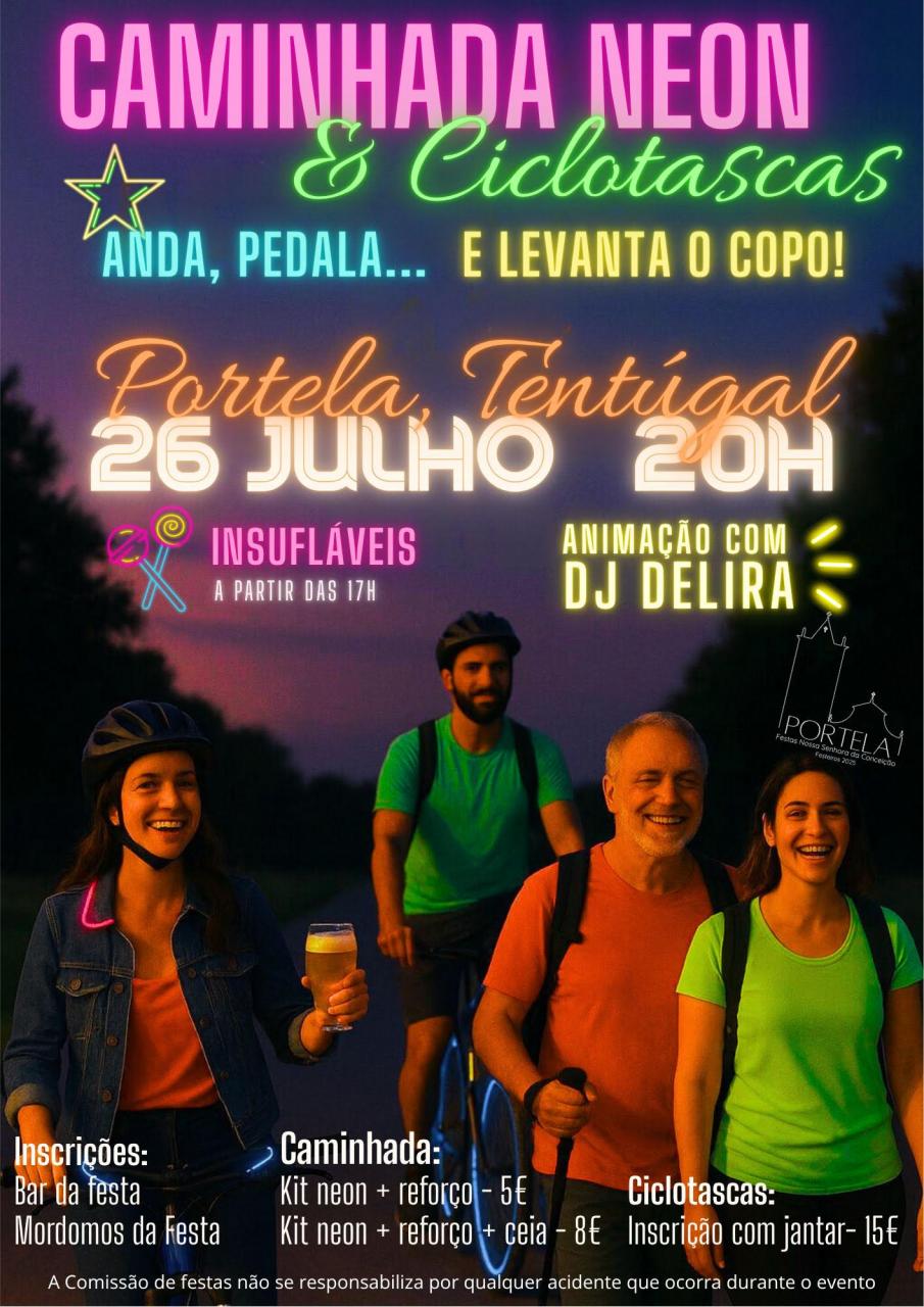 Caminhada Neom e ciclotascas