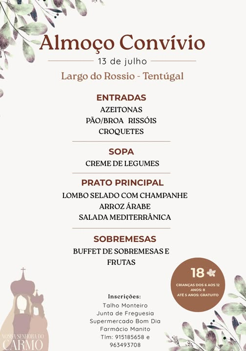 Alomoço Convívio
